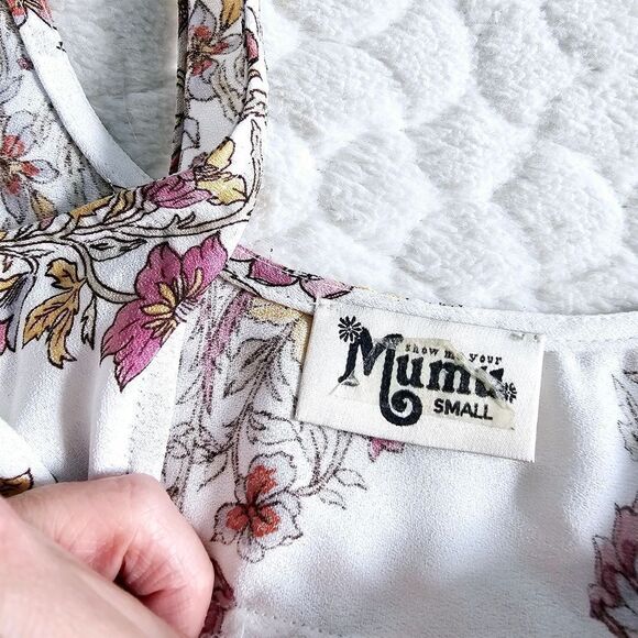 Show Me Your Mumu tank top floral button tie boho cottagecore - Picture 4 of 7